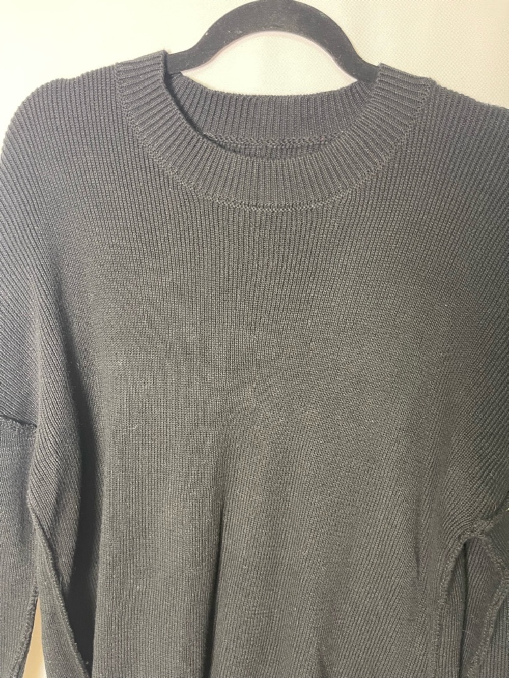 Classic Black Crewneck Sweater - Picture 5 of 10